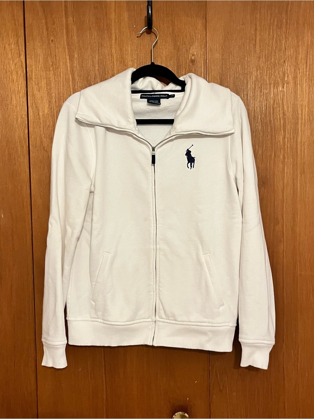 Ralph Lauren Golf White Zip-Front Women’s Sweater